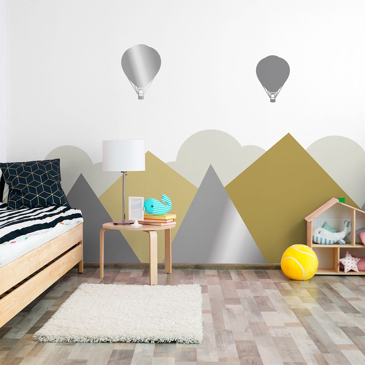 Adesivo bambino giganti montagne scandinave Svendborg - Sticker adesivo - adesivi murali - 120x160cm - 8