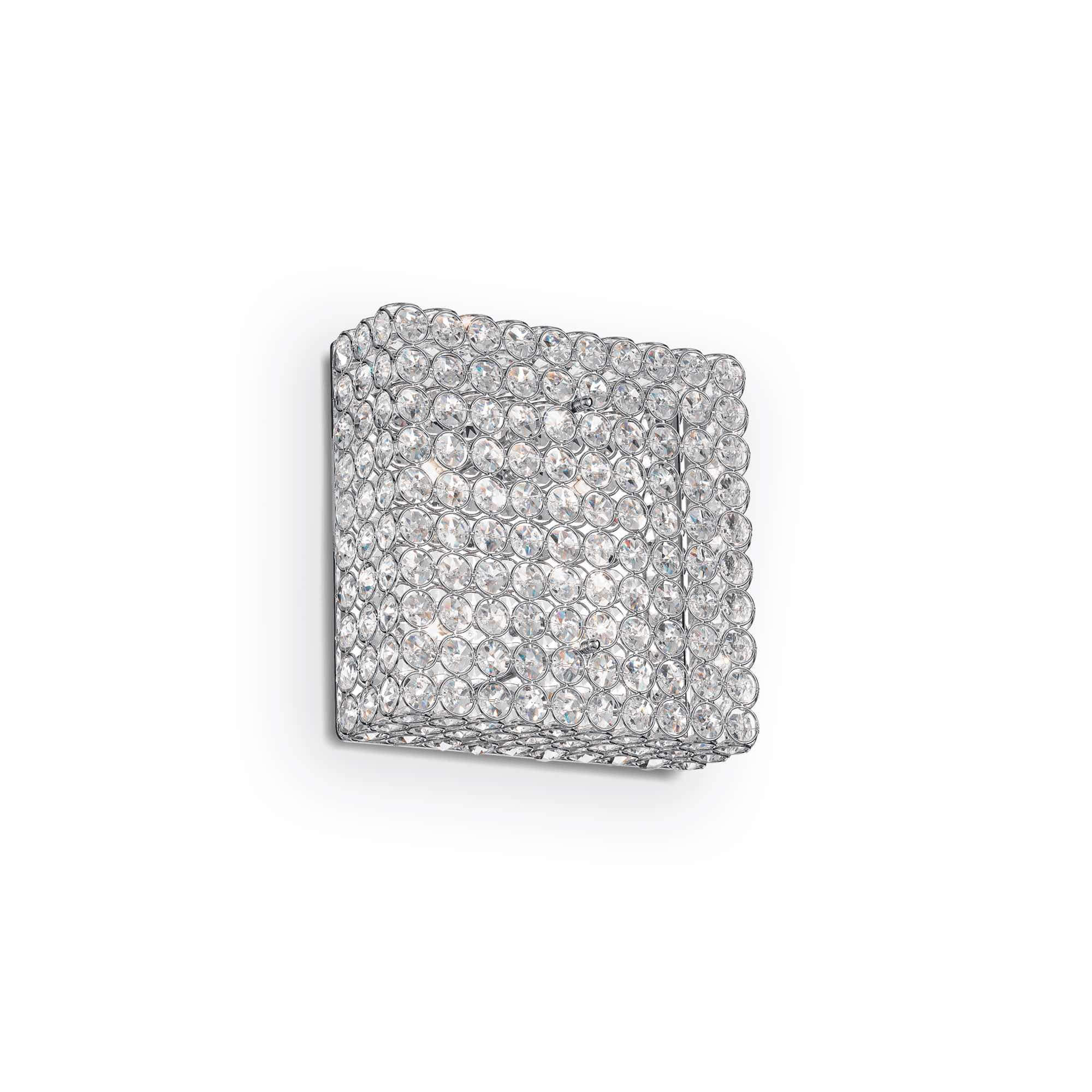 Ideal Lux  Plafonnier Chrome En Cristal Admiral 4 Ampoules , Leroy Merlin