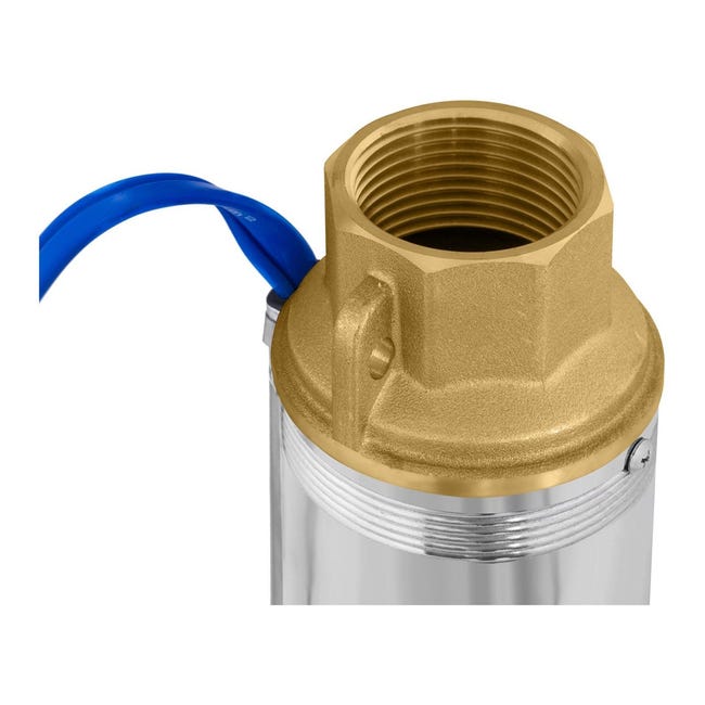 CHM GmbH® Pompe immergée de puits profond, 750 W, 3780 l/h, 8,4 bar, câble de 30 m, boîte de protection, pompe submersible CHM GmbH® Pompe immergée de puits profond, 750 W, 3780 l/h, 8,4 bar, câble de 30 m, boîte de protection, pompe submersible