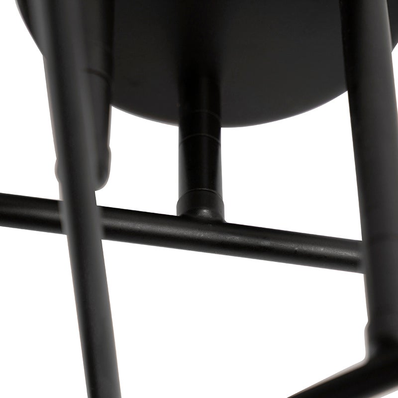 Industrialna lampa sufitowa czarna 6 świateł - Sydney - 6