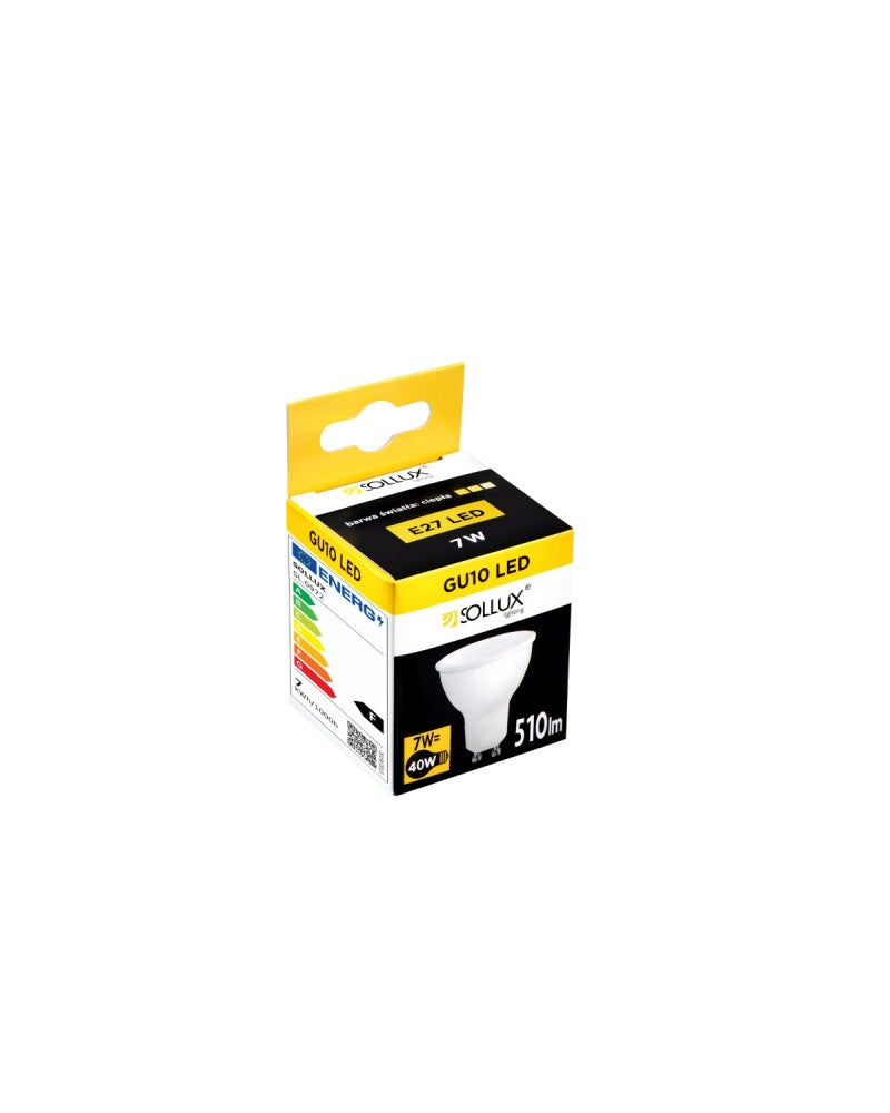Żarówka LED GU10 7W reflektor mleczna Ciepła biel 3000K 620lm Sollux Lighting - 2