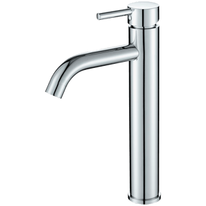 Rubinetto Lavabo Alto Cromato - Monocomando Acciaio Inox, Beccuccio 225mm, Facile Installazione - Foto 7