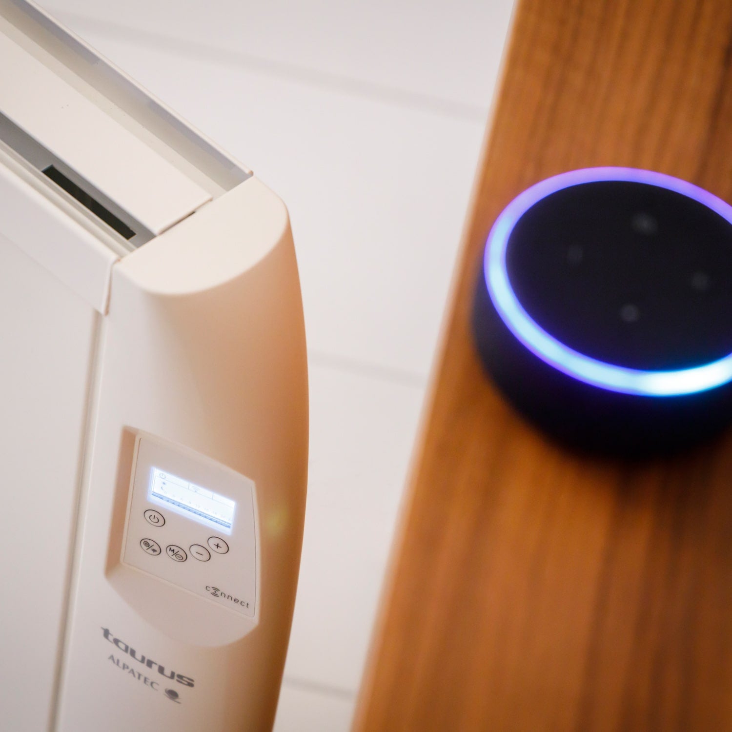 Taurus - Émetteur Thermique WIFI 1500W | 3 modes | Temp. réglable | APP Alexa/Google | IP24 Salles de bain | Écran LCD | Roulettes ou mur | 15m² - 4