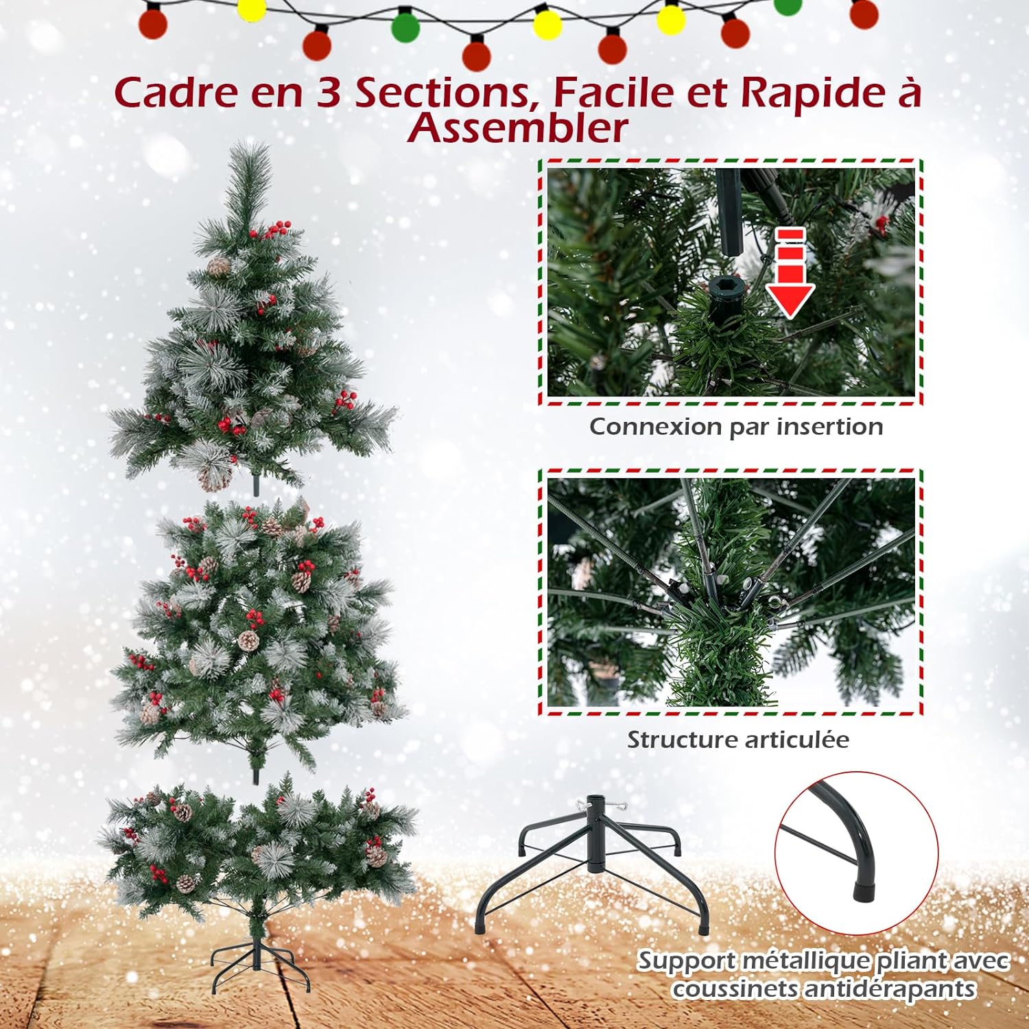 2 pezzi albero di Natale artificiale di alta qualità, 90 cm, con 78 LED bianco caldo, alimentato a batteria, albero di Natale artificiale con 8 modalità regolabili, albero di Natale con rami
