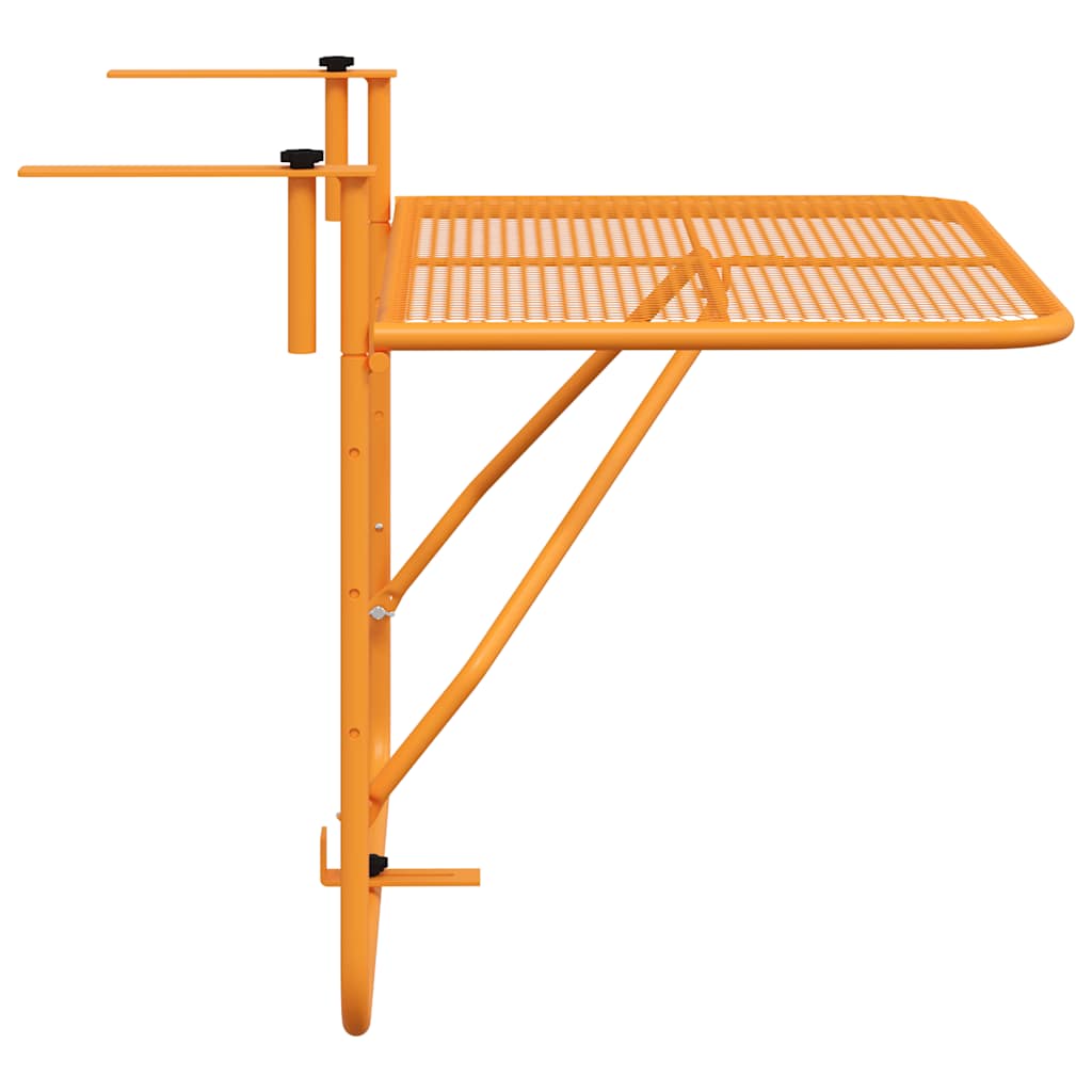 Table d'appoint d'extérieur rectangulaire en Acier Jaune 1 places - 7