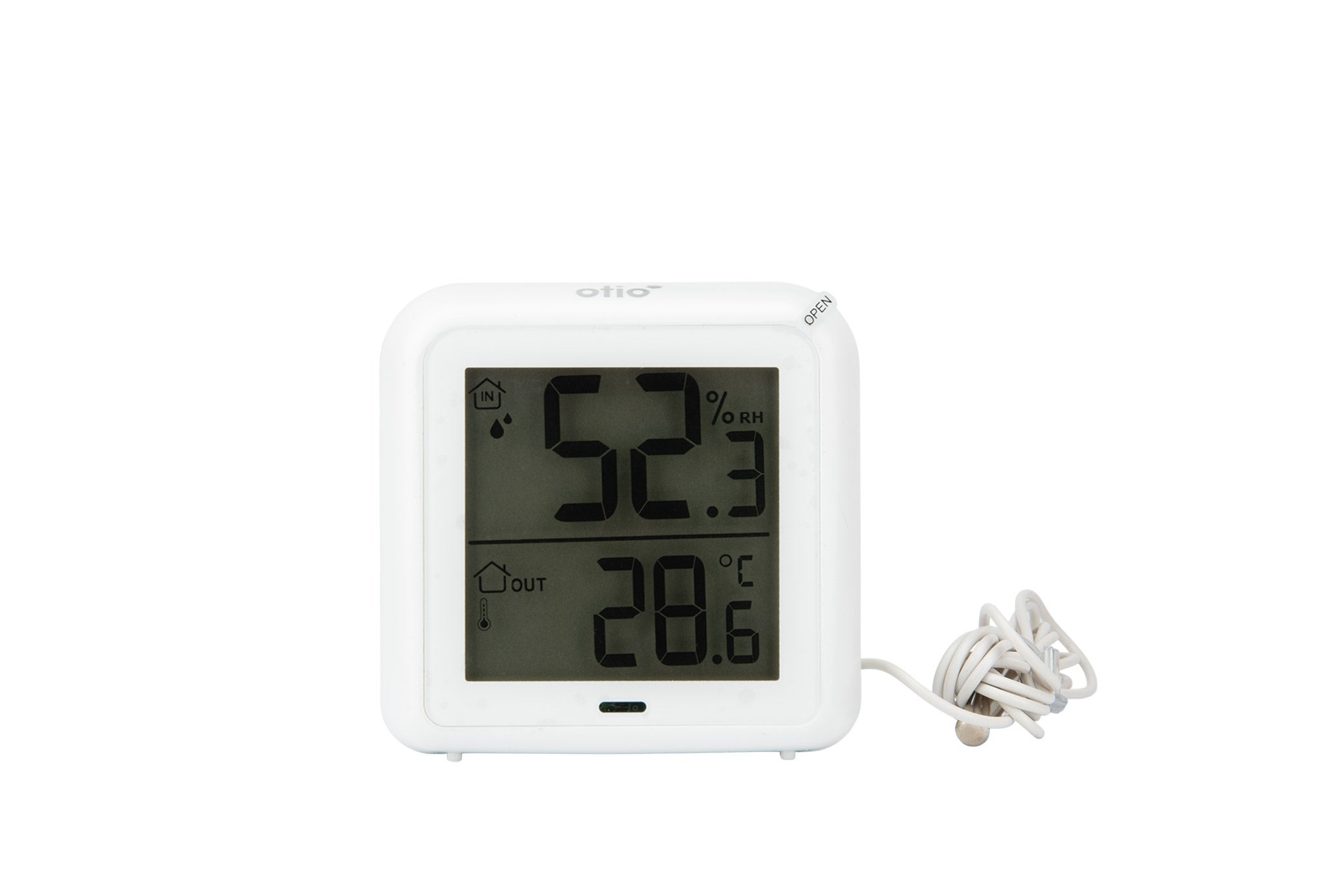 Thermomètre hygromètre Blanc à sonde filaire et capteur de précision - Otio - 2