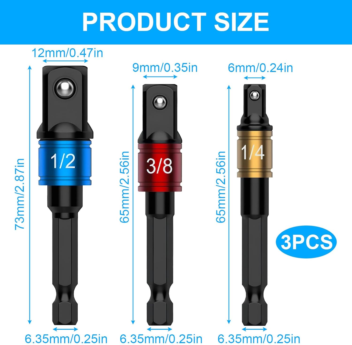 Set Di Chiavi A Bussola Universale 7-19mm 11-32mm Con 3/8 - Foto 12