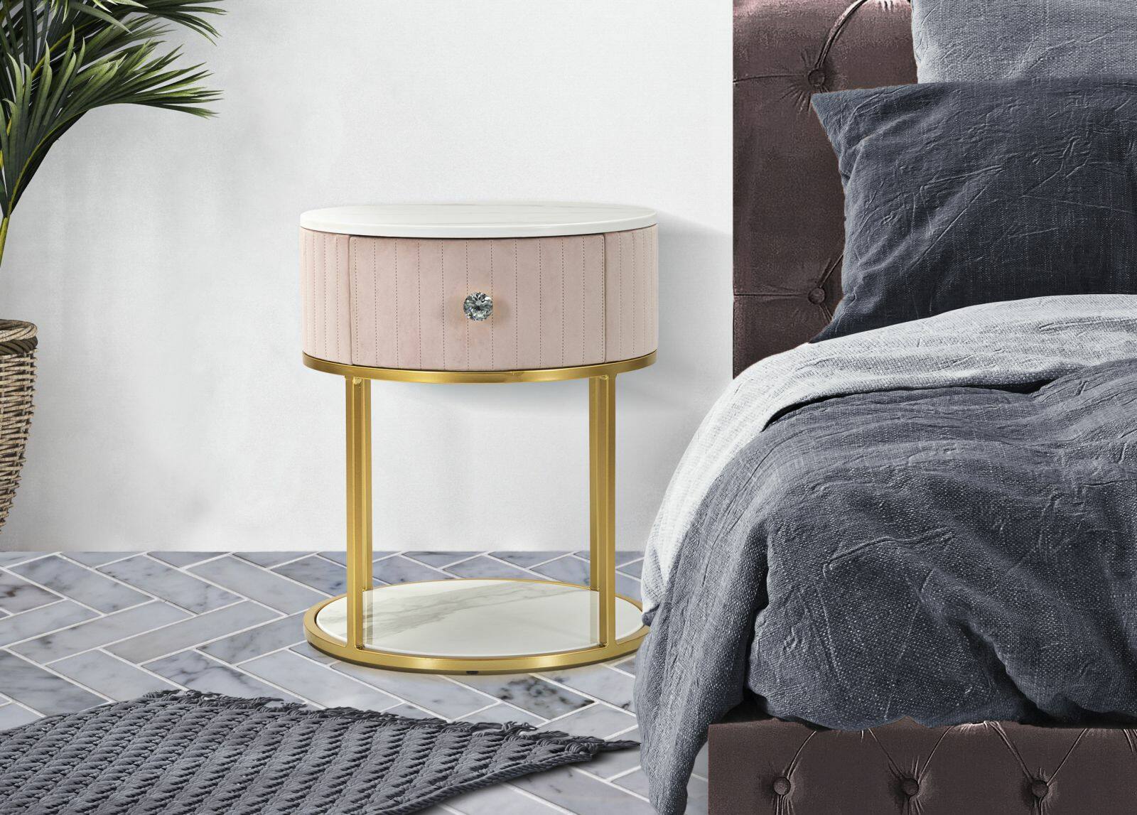 Comodino 2 Cassetti In Legno Antico 40x36x50 Cm – Tavolino Da Notte, Pratico E Stabile, VidaXL