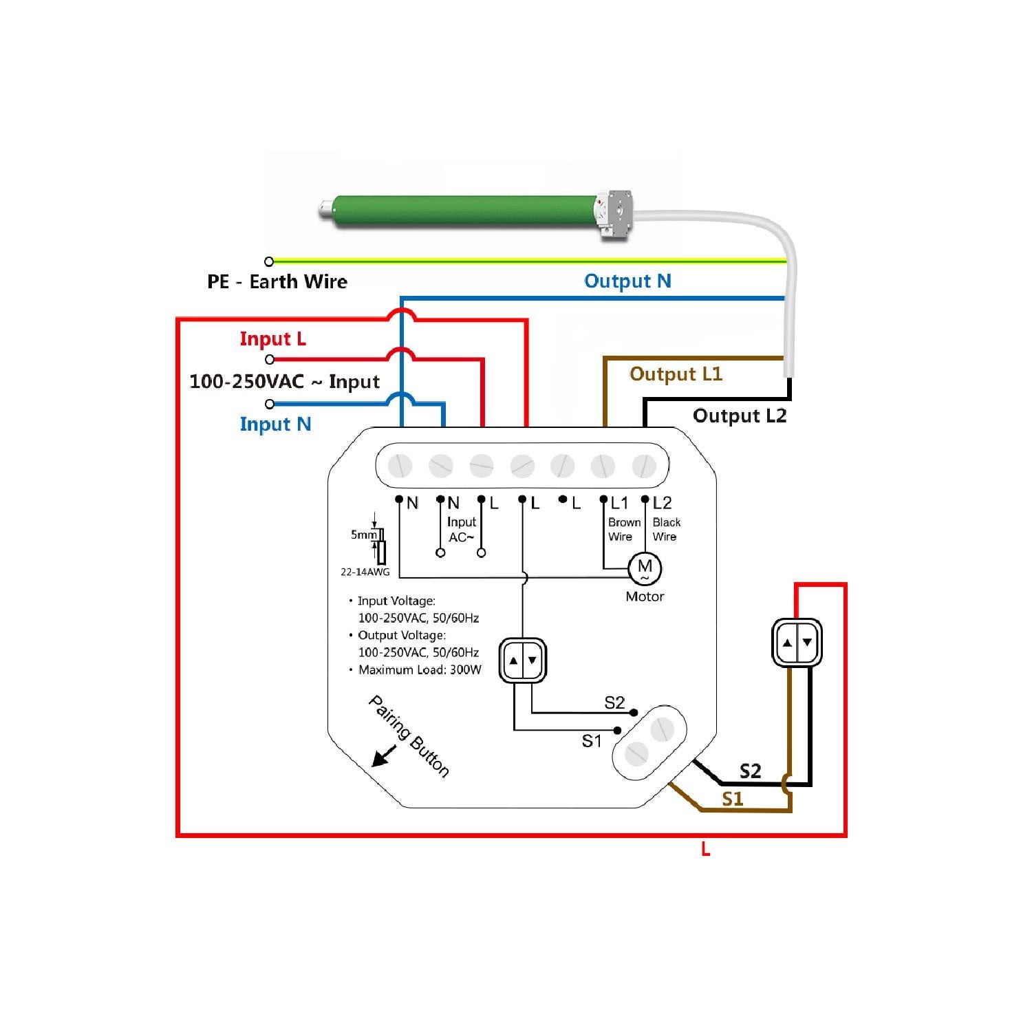 Interrupteur WiFi Volets Roulants Automatiques Blanc - 3