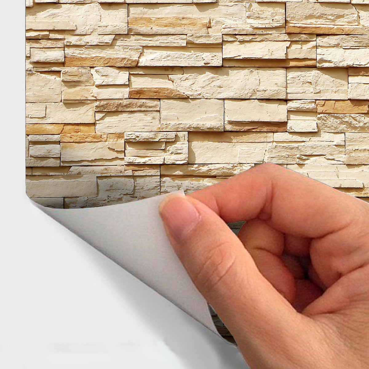 Adesivi pietra rivestimento in pietra della Perpignan - Sticker adesivo - adesivi murali - 50x50cm - 4