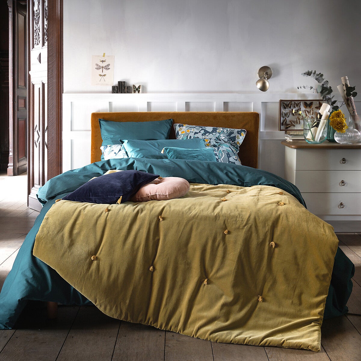 Housse de couette unie percale coton bio Scenario - Blanc - 240 x 220 cm - 8