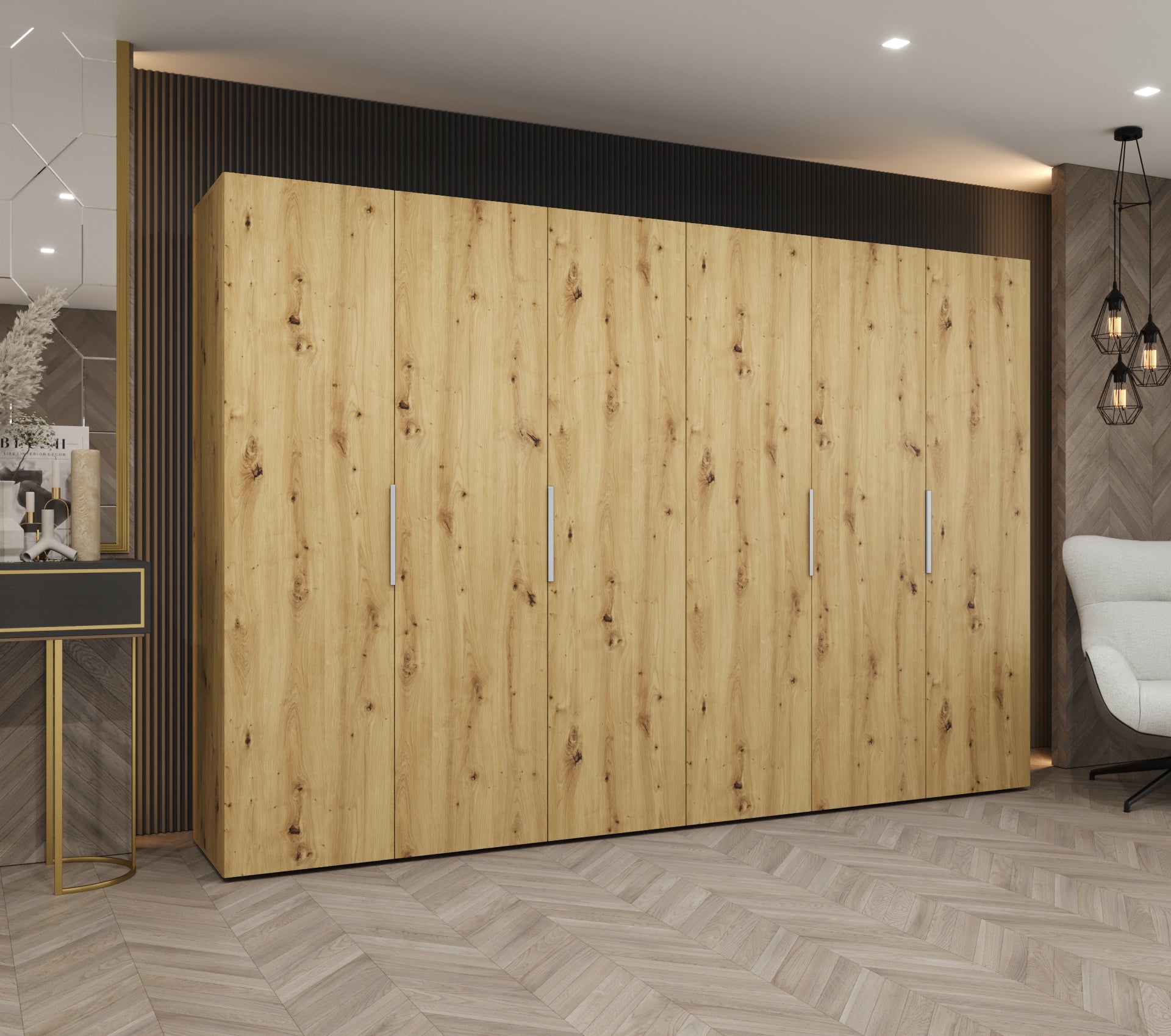 Szafa uchylna otwierana Marbella 1 300 x 52 x 202 cm artisan + u. kaszmir Abiks Meble - 2