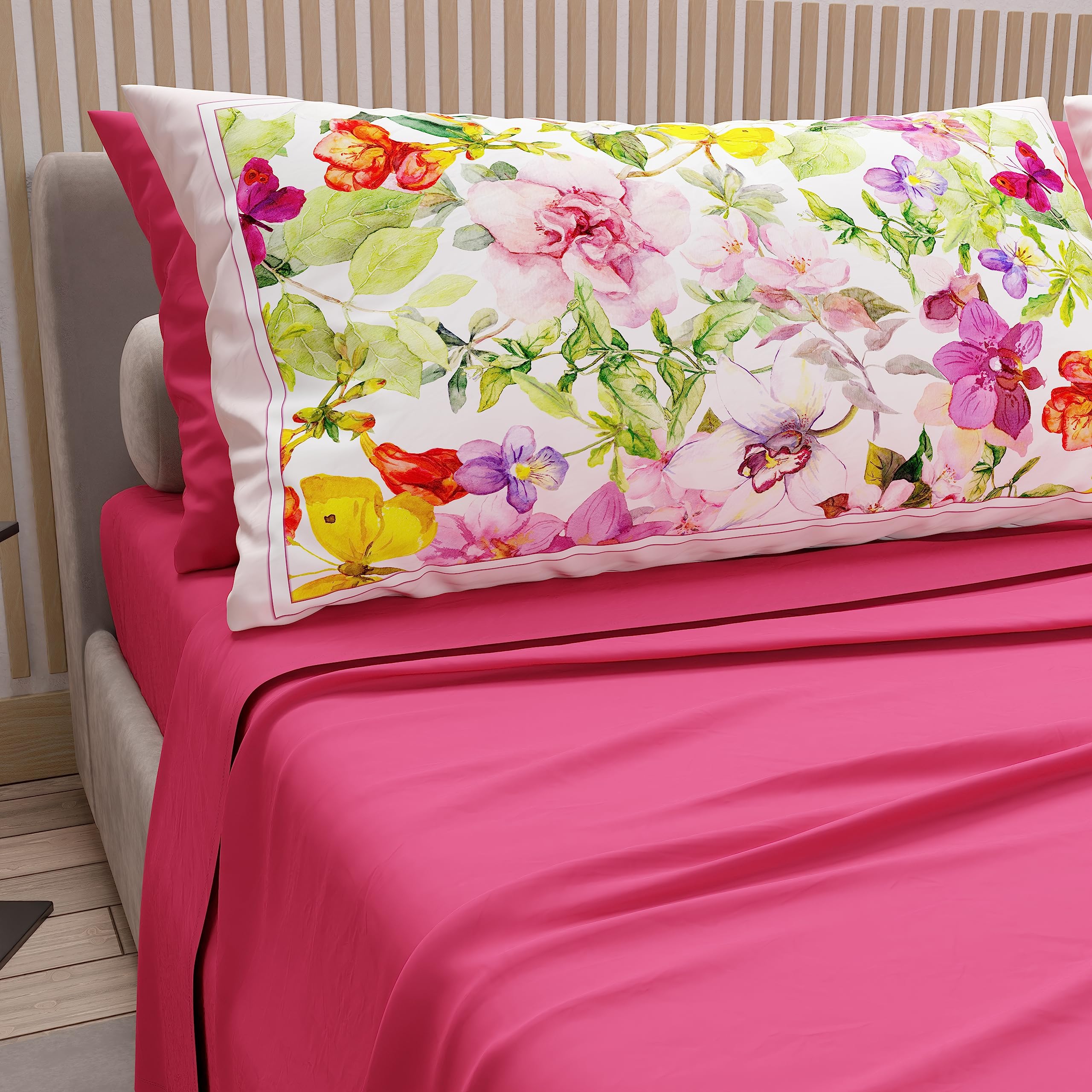 PEKITAS Bebe Set Di Lenzuola Sottili 3 Pezzi Per Culla 60X120cm 100% Cotone Made In Portugal (Orsetto Rosa Series