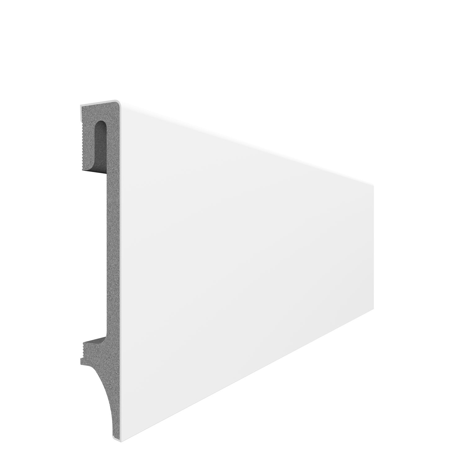 Lot de 5 plinthes PVC soft Touch 100mm / Passage de Câble intégré / 100 ...