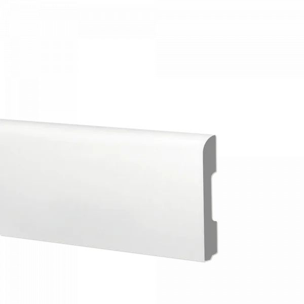 Battiscopa In Duropolimero Bianco 200x20x1,4 Cm – Resistente Agli Urti E Adatto A Cucine E Bagni