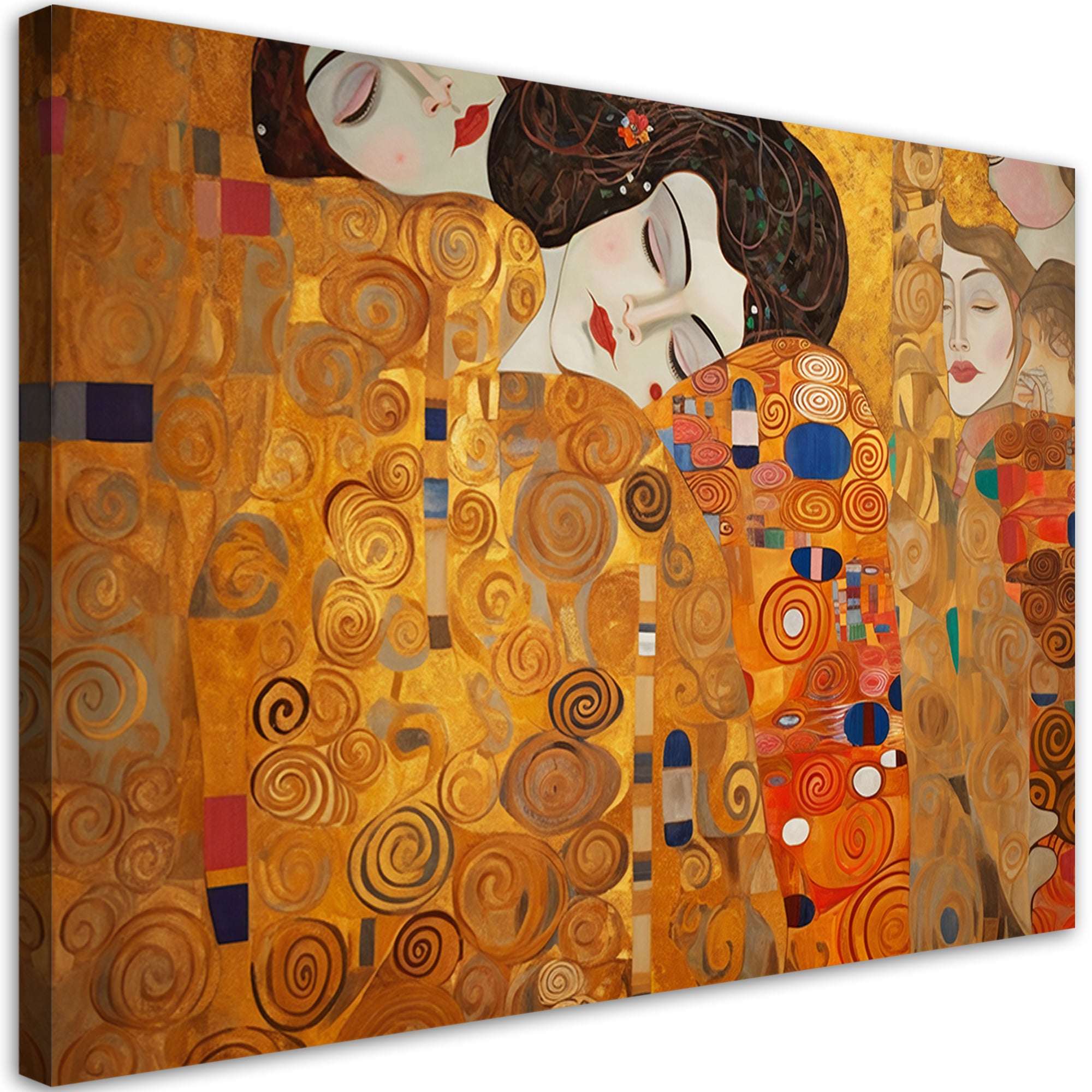 Obraz na płótnie, Piękne kobiety abstrakcja - G. Klimt 100x70