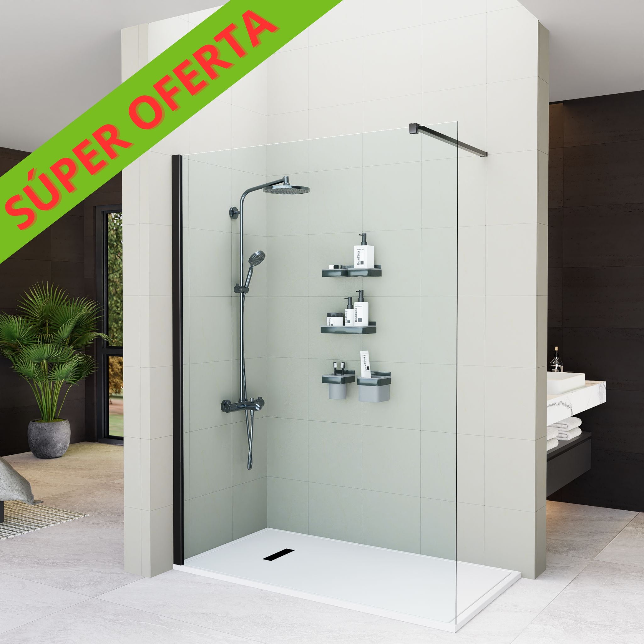 mampara-de-ducha-fija-100-cm-ancho-200-cm-alto-negro-mate-panel-fijo