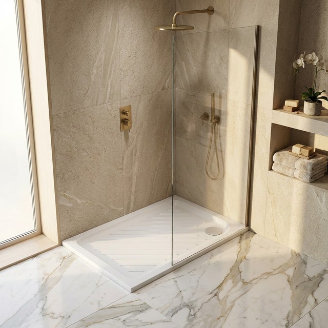 Piatto doccia rettangolare 70x90 cm in ceramica antiscivolo - Gemma 2 | Dolomite