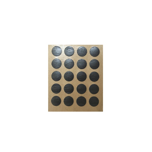 Bouchon à vis | Fabriqué en PVC | Finition noir mat | Dimensions 12*12*0,5 mm | 40 unités