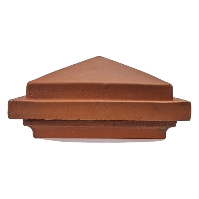 Kit Chapeau Pilier 46x46 Pointe Diamant Bandeau Carré Arqué De 2 Pièces - Rouge
