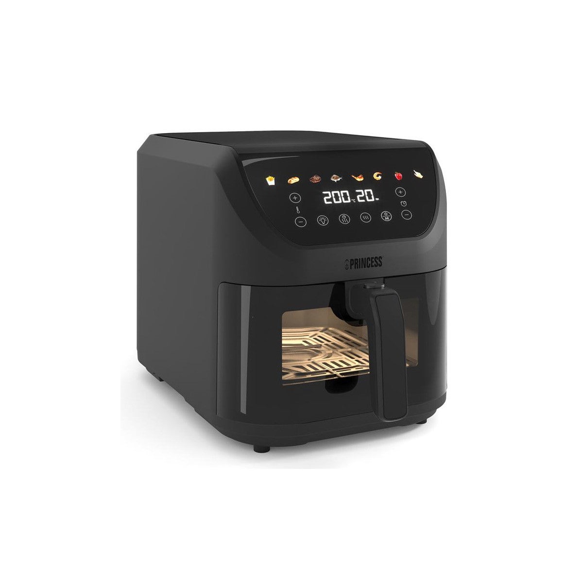 Princess 182476 Sencillo 8 L Independiente 2000 W Freidora De Aire Caliente Negro , Leroy Merlin