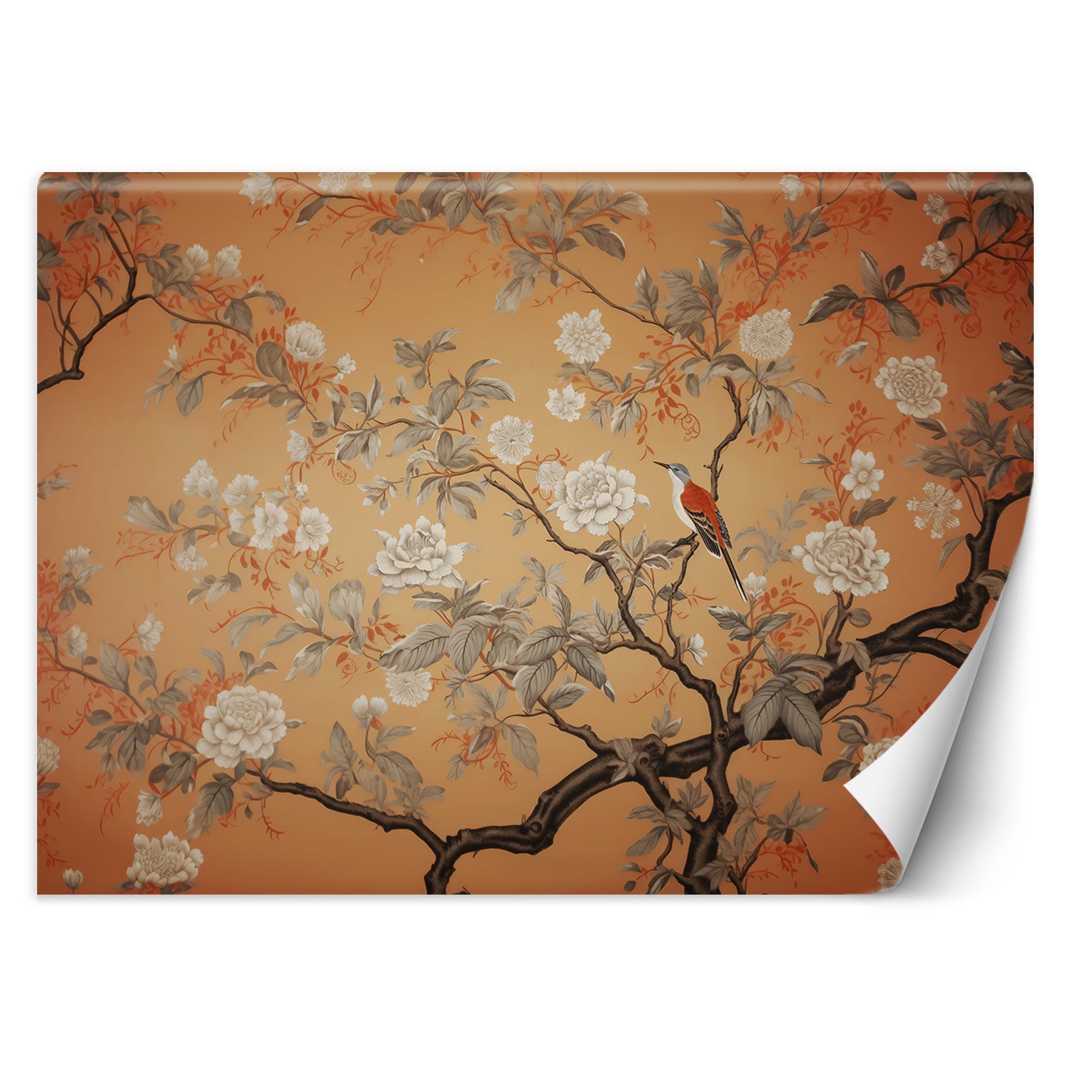 Fototapeta, Ptak Drzewo Chinoiserie 100x70