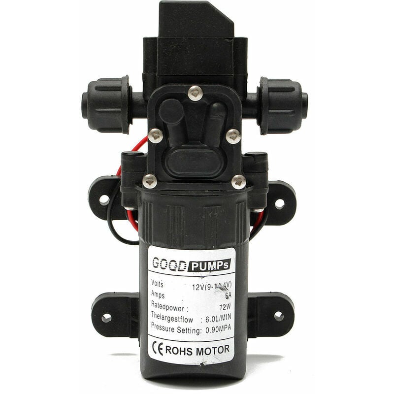 Pompa wodna z membraną wysokociśnieniową 12 V 70 W DC, infuzja membranowa 6 l/min, do łodzi, certyfikat NF.