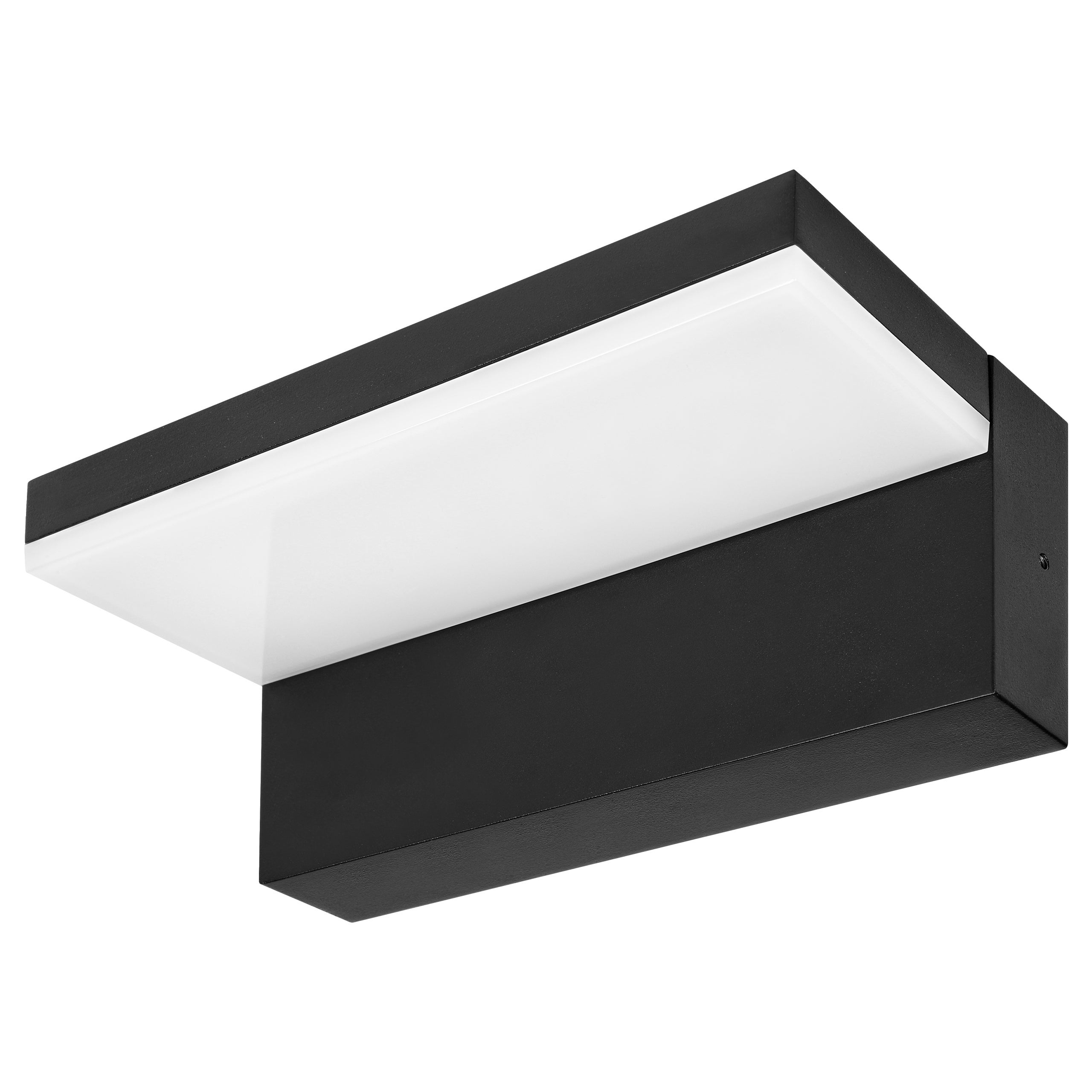 Lampa elewacyjna ścienna LED Hestio 9W IP44 4000K neutralna biel kinkiet oprawa zewnętrzna czarna MasterLED