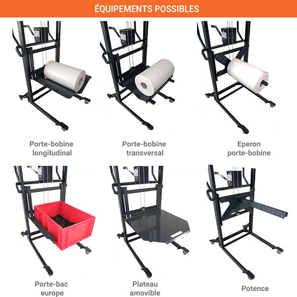 Gerbeur manuel multi service - Levée max 1750mm - Charge max 100kg - 300195 - 4