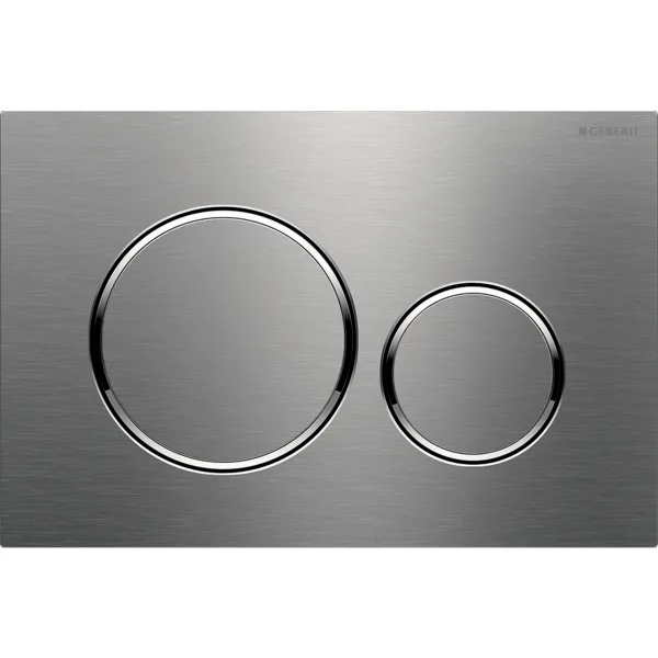 Plaque de commande - Geberit - Sigma20 - Double touche - Acier inoxydable