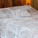 Dessus De Lit Linder Effet Fourrure "Orso" - 240x250 Cm - Gris - 100% Polyester