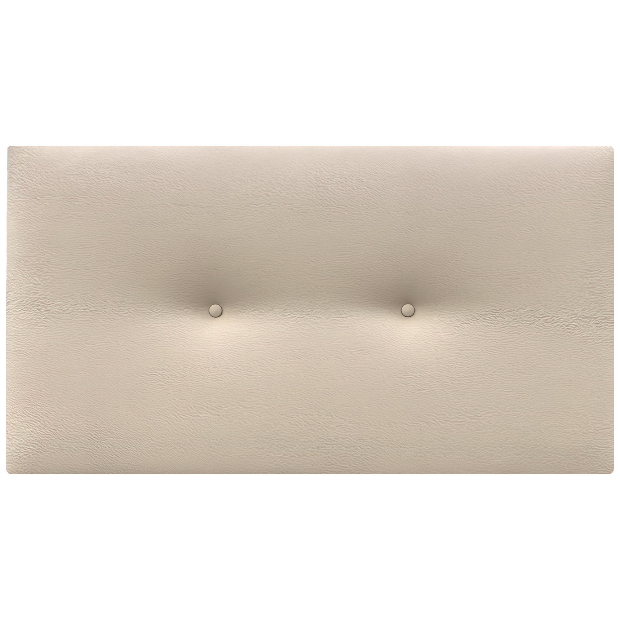 DHOME Cabecero de Polipiel Liso con Botones 95x50cm Camas 90 - Beige - 3