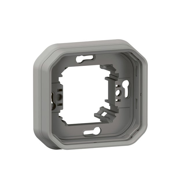 Legrand - Support plaque étanche 1 poste Plexo gris - 069681L