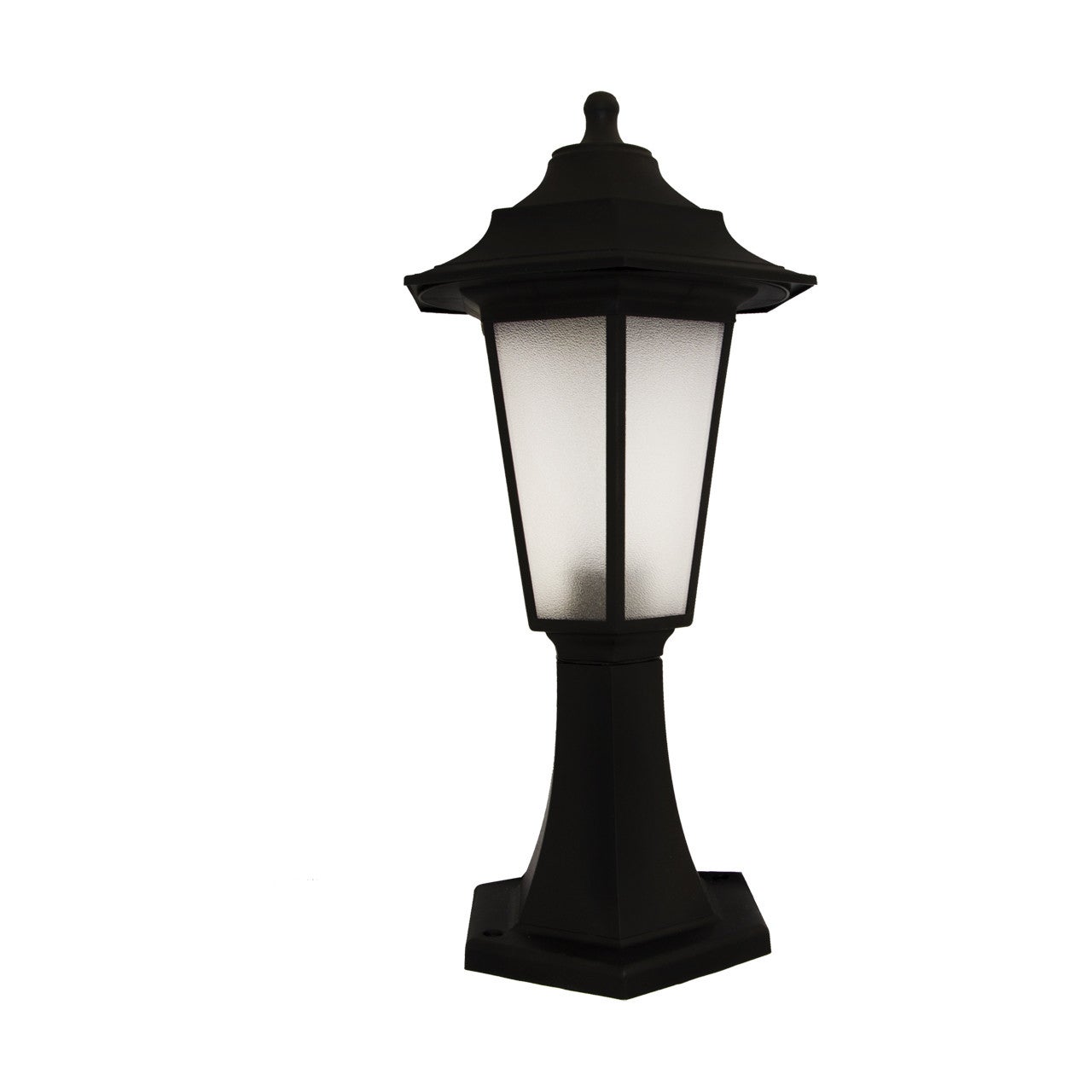 Lampa ogrodowa stojąca Begonya1 czarna 1xE27x40W IP44 wym: 42,8 x 22,2 x 22,2 cm tworzywo sztuczne Struhm