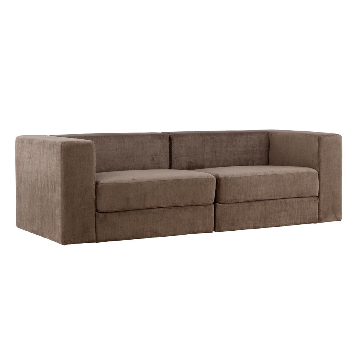 Lumi sofa 3-osobowy brązowy.