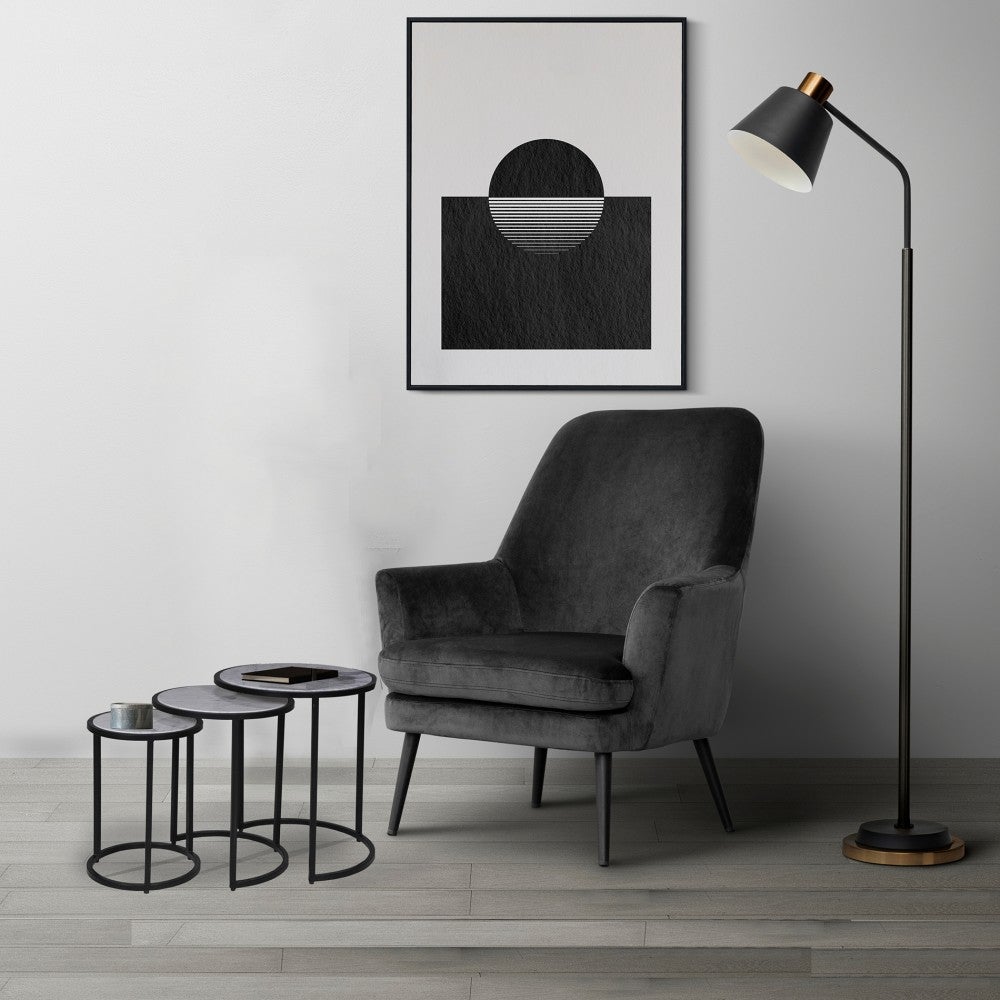 Lot De 2 Tables Basses En Marbre - Table Basse Ronde - Blanc - Facile à Monter