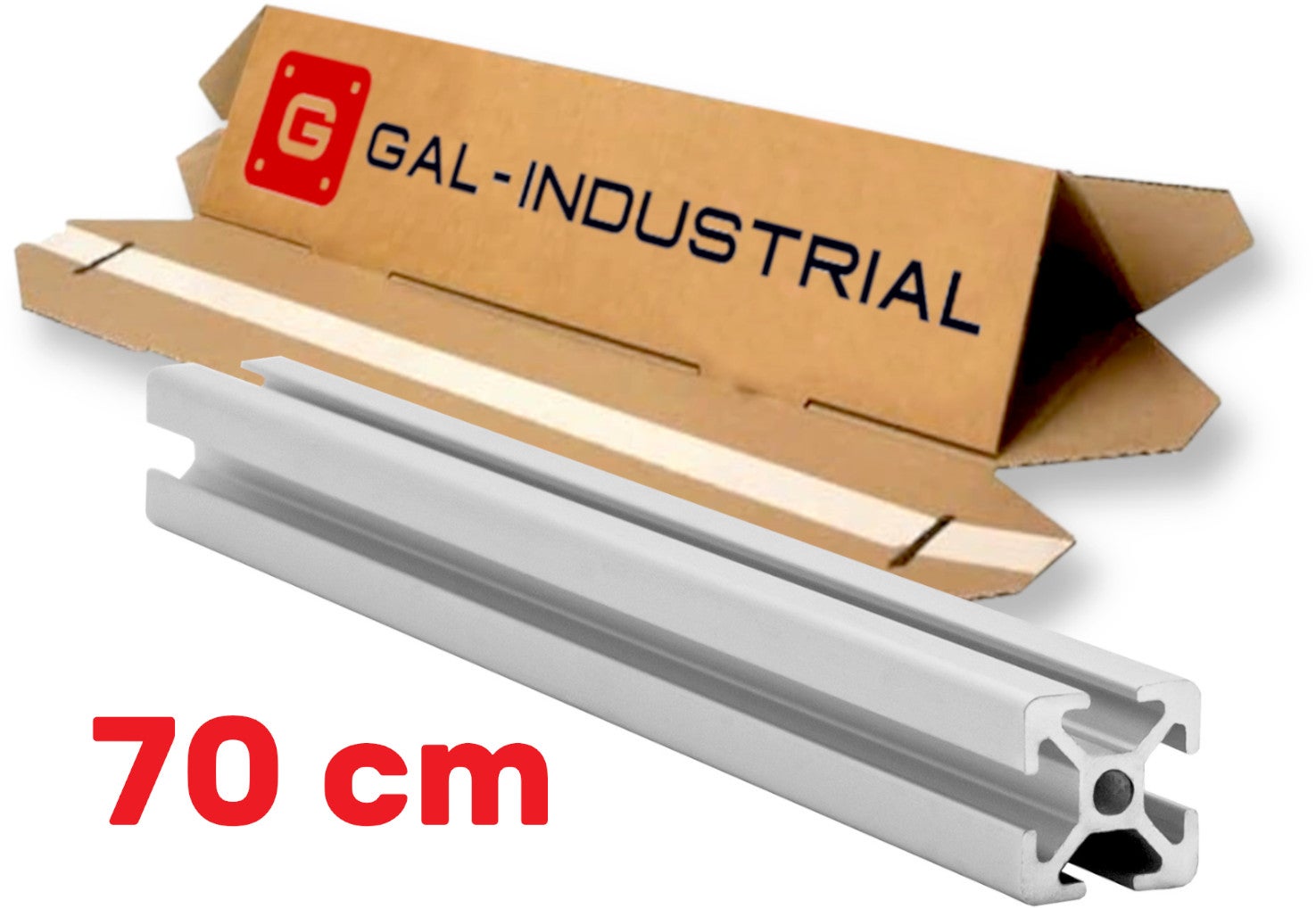 PROFIL KONSTRUKCYJNY ALUMINIOWY 20x20 [5] R 70cm + Cięcie na wymiar