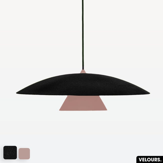 Lampada da tavolo di design con paralume in velluto nero con dettagli oro 35 cm - Alisia Lampada da tavolo di design con paralume in velluto nero con dettagli oro 35 cm - Alisia