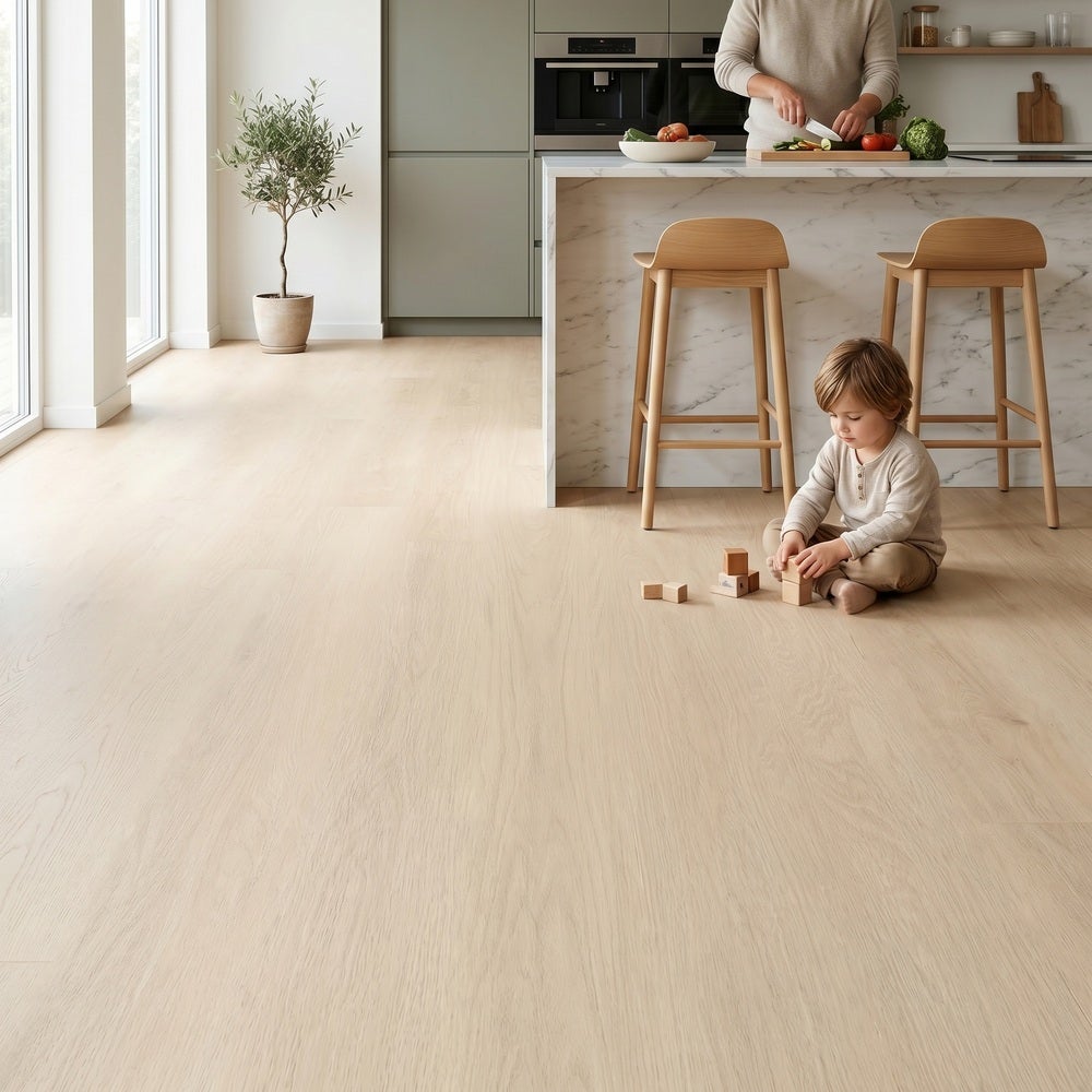 Arquiservi® - SPC XL Suelo vinílico Roble Rey【2,23 m²】- 5,7 mm - Uso comercial y oficinas | Resistente y estable | Cálido y silencioso - 7