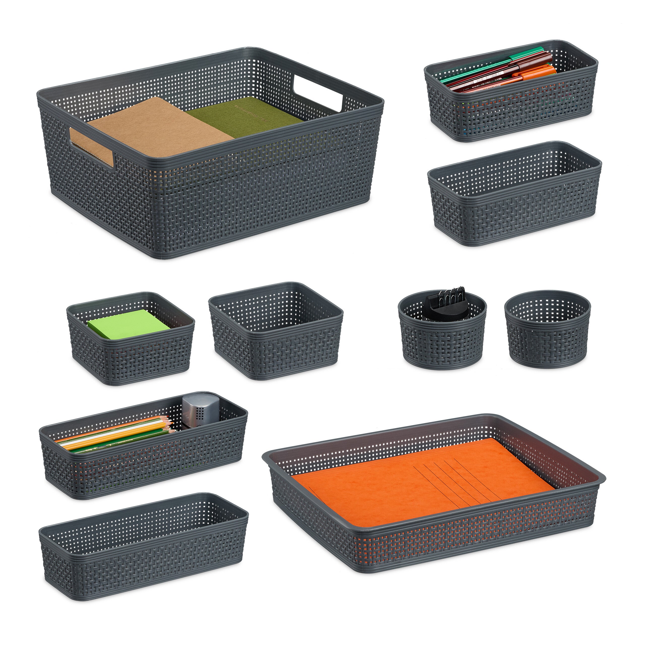 Accessoire D'insert De Tiroir De Verrouillage Blanc, Pour 0,8 Et 1,2 Pieds Cubes, Ignifuge Et Imperméable, Avec étagères Ajustables