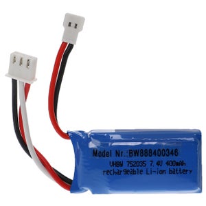 Vhbw Batterie Compatible Avec XT60 Connecteur Pour Modéle RC Par Ex Voiture De Course Avion 1800mah 74v Li Polymre 91 X 36 X 18 Mm 58526476