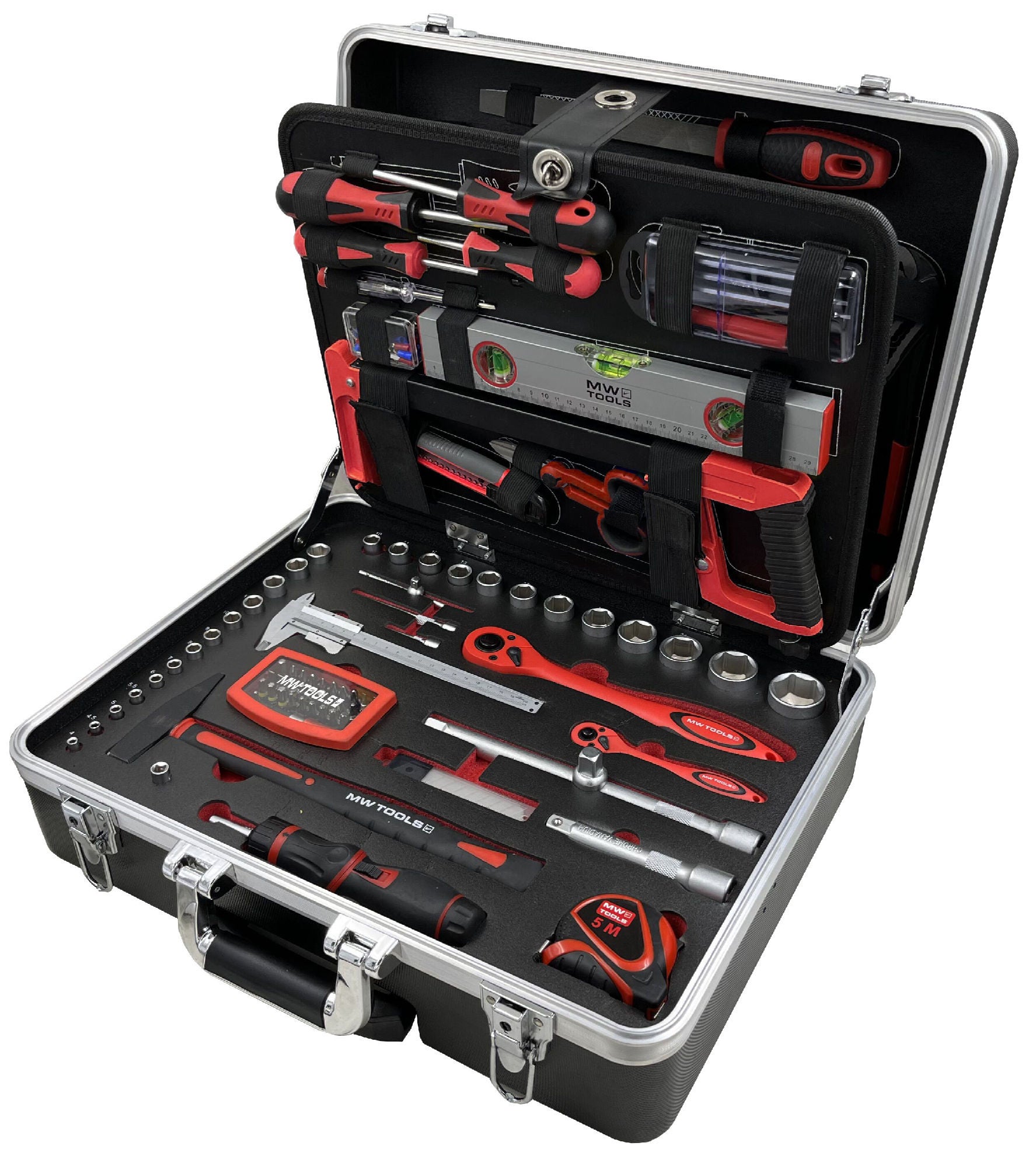 Coffret d'outils 137 pièces valise ABS sur roulettes MW Tools BTK157W ...