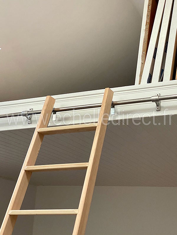 Echelle mezzanine en bois de longueur 2.36m pour atteindre 2.19m - HIM1899/8 - 4