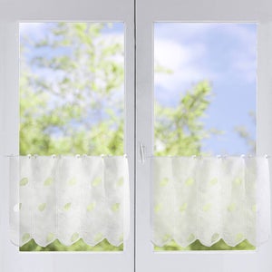 Dolly – Paire De Brise-Bise Blanc Uni 45x120 Cm (Lot De 3) – Passe-Tringle, 100% Polyester, Prêt à Poser