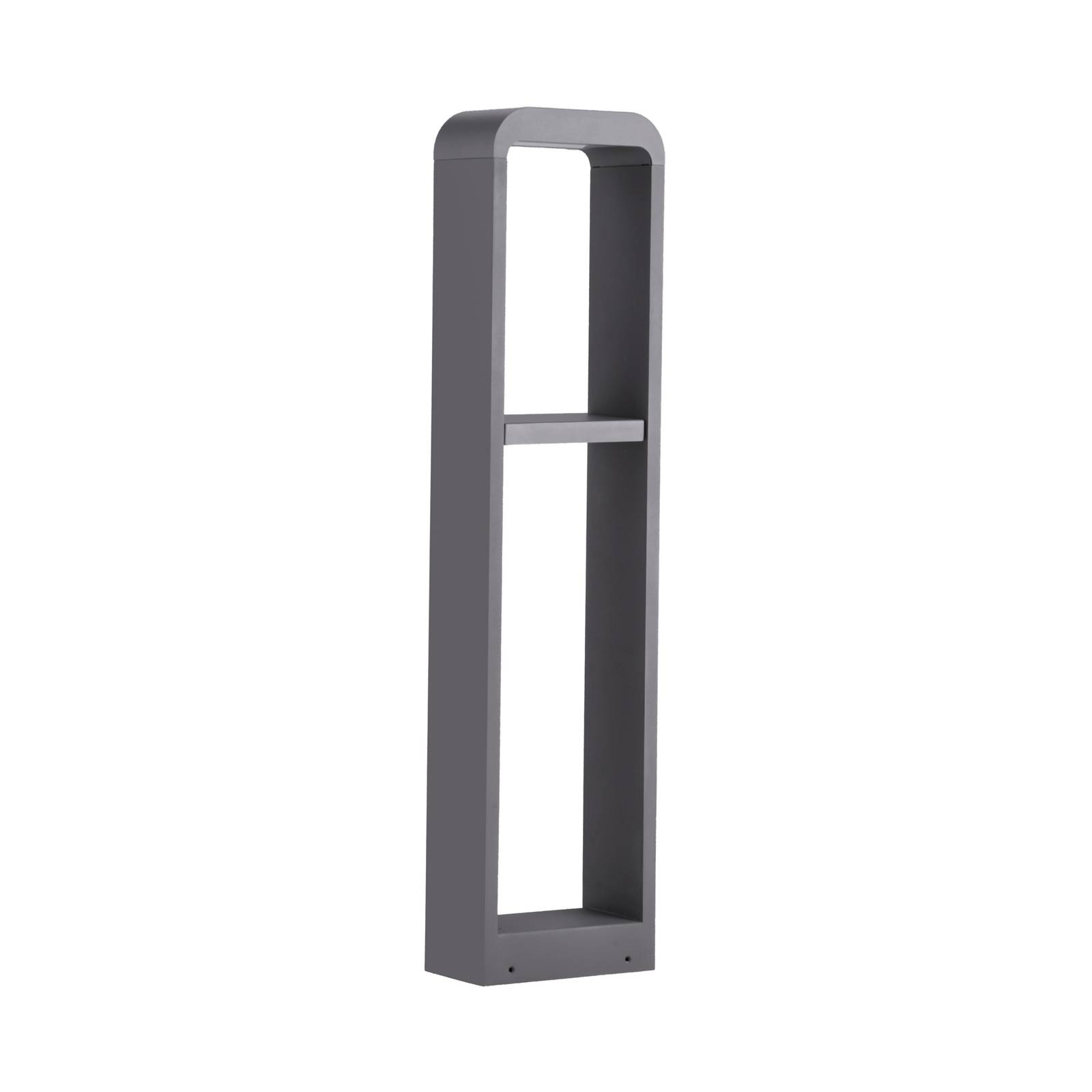 Lindby, bolardo luminoso led darko, 80 cm, gris, metal, ip54, iluminación de senderos, baliza, iluminación de senderos, farola