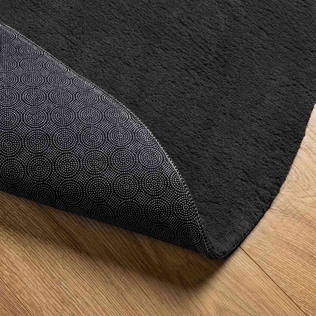 Tapis HUARTE noir 140 x 200 cm 100 % polyester - 5