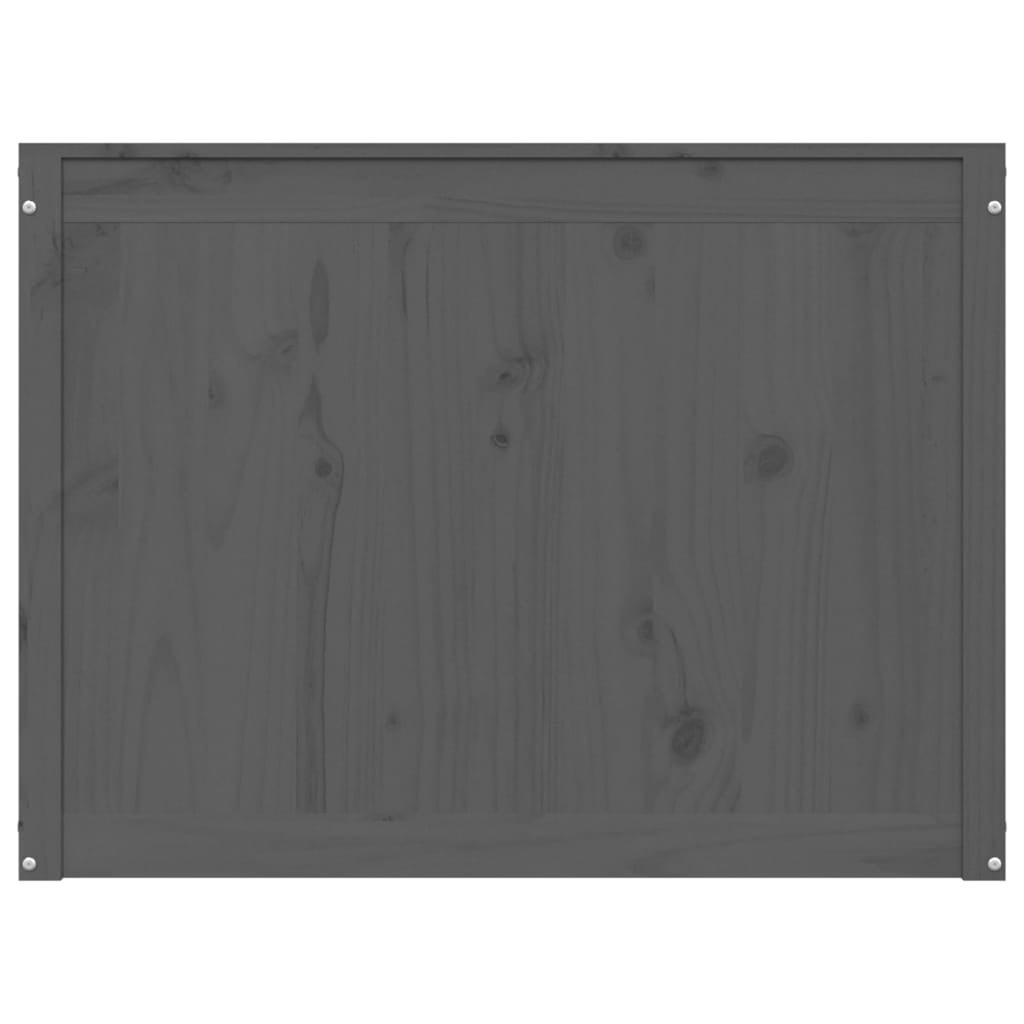 Portabiancheria 88,5 x 44 x 66 cm legno massello di pino grigio 02_0006212 - 3