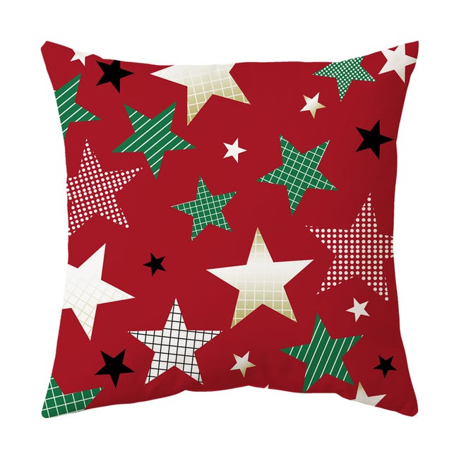 Federe per cuscini natalizi, 45x45 cm, set da 4, decorazioni natalizie Federe per cuscini natalizi, 45x45 cm, set da 4, decorazioni natalizie