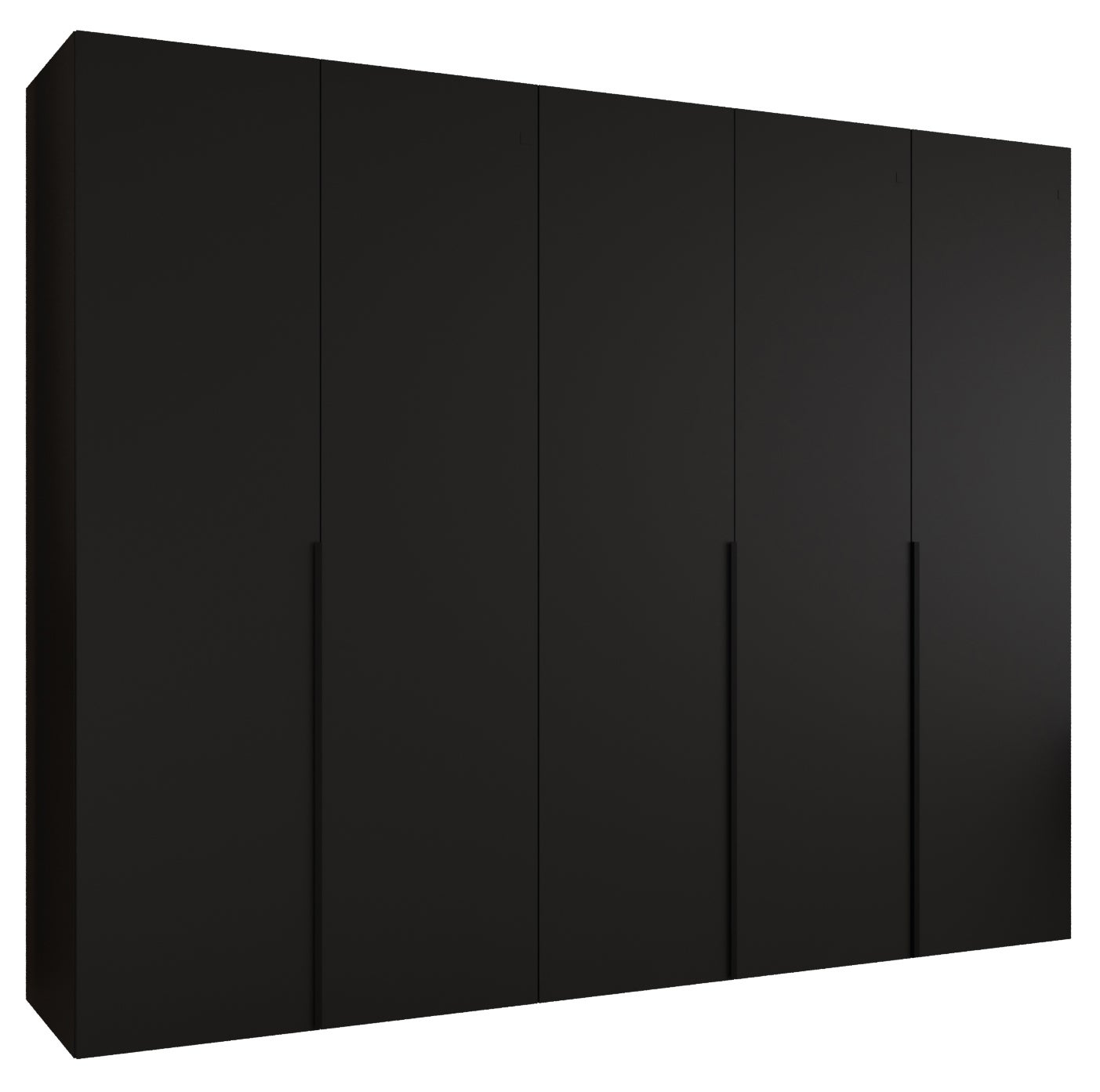 Szafa uchylna otwierana Alicante 1 250 x 52 x 202 cm czarny + u. czarny Abiks Meble
