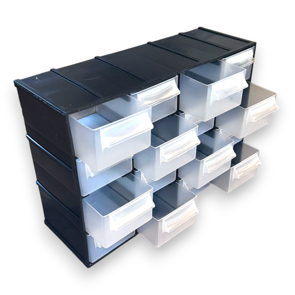 Cogex 72070 Casier de rangement en plastique 4 tiroirs
